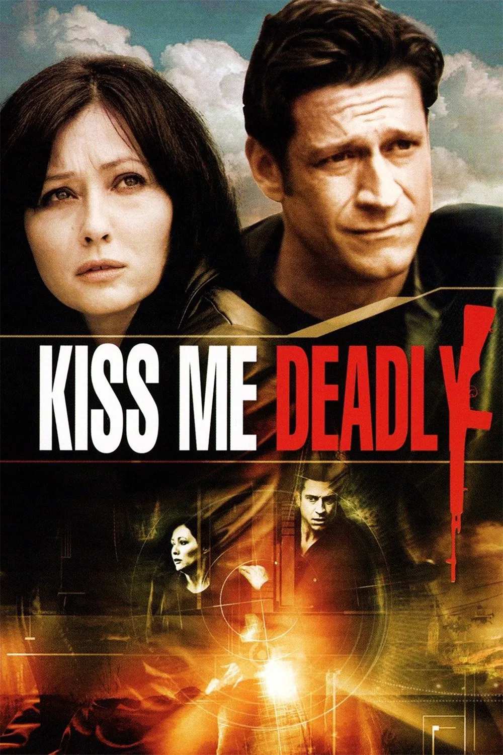 Poster chính thức của phim Phim Hành Động, Phim Giật Gân "Hiệu Ứng Delphi" (Kiss Me Deadly - 2008), với sự tham gia của diễn viên Robert Gant và Shannen Doherty.