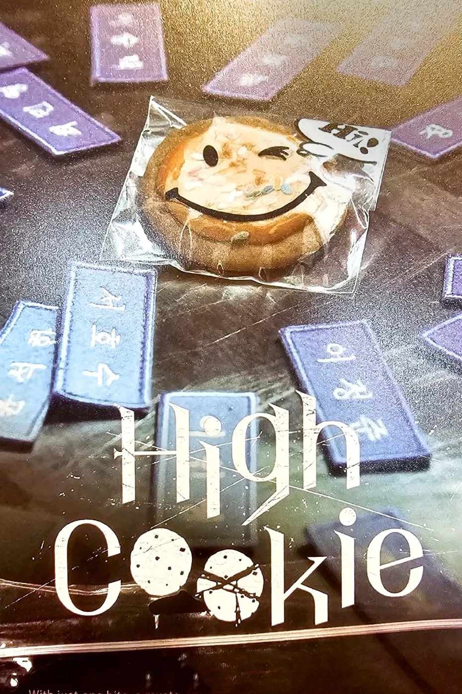 Poster chính thức của phim Phim Tâm Lý, Phim Hình Sự "Bánh Quy Ma Thuật" (High Cookie - 2023), với sự tham gia của diễn viên Nam Ji-hyun và Jung Da-bin.