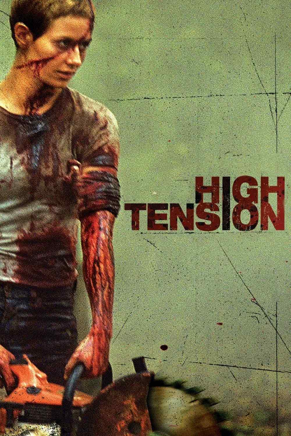 Poster chính thức của phim Phim Kinh Dị, Phim Giật Gân "High Tension" (High Tension - 2003), với sự tham gia của diễn viên Cécile de France và Maïwenn.