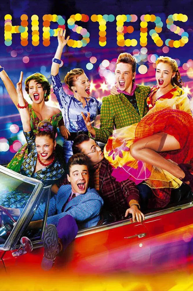 Poster chính thức của phim Phim Tâm Lý, Phim Tình Cảm "Hipsters" (Hipsters - 2008), với sự tham gia của diễn viên Anton Shagin và Oksana Akinshina.