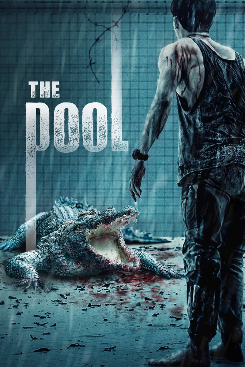 Poster chính thức của phim Phim Giật Gân, Phim Kinh Dị "Hồ Bơi Tử Thần" (The Pool - 2018), với sự tham gia của diễn viên Theeradej Wongpuapan và Ratnomnot Ratchiratham.