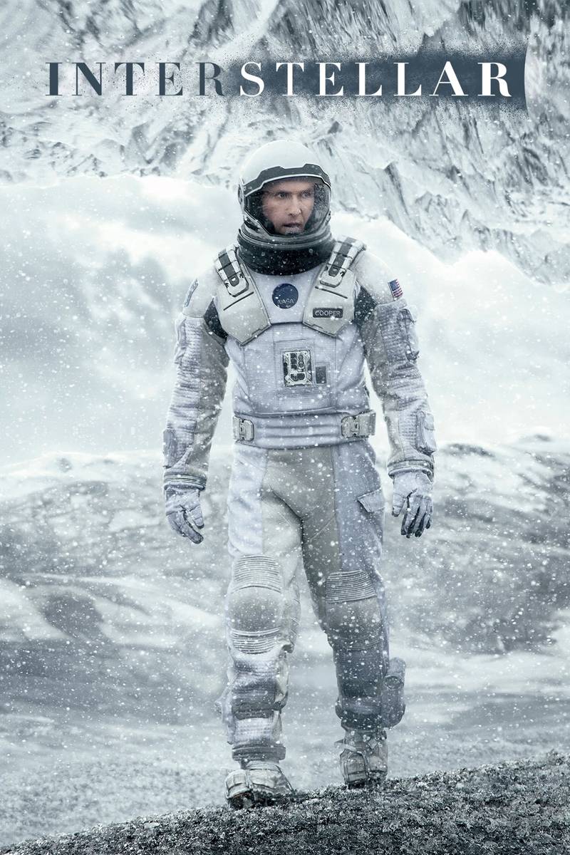 Poster chính thức của phim Phim Phiêu Lưu, Phim Tâm Lý "Hố Đen Tử Thần" (Interstellar - 2014), với sự tham gia của diễn viên Matthew McConaughey và Anne Hathaway.