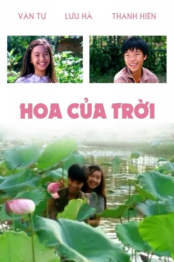 Poster chính thức của phim "Hoa Của Trời" (Hoa Của Trời - 1995), với sự tham gia của diễn viên Thanh Hiền và Lưu Hà.