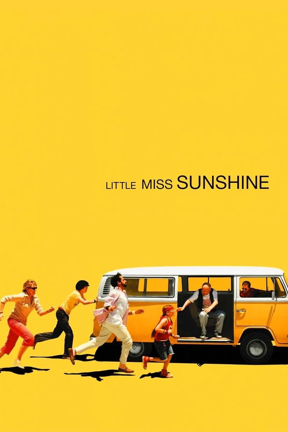 Poster chính thức của phim Phim Hài, Phim Tâm Lý "Hoa Hậu Nhí" (Little Miss Sunshine - 2006), với sự tham gia của diễn viên Greg Kinnear và Toni Collette.