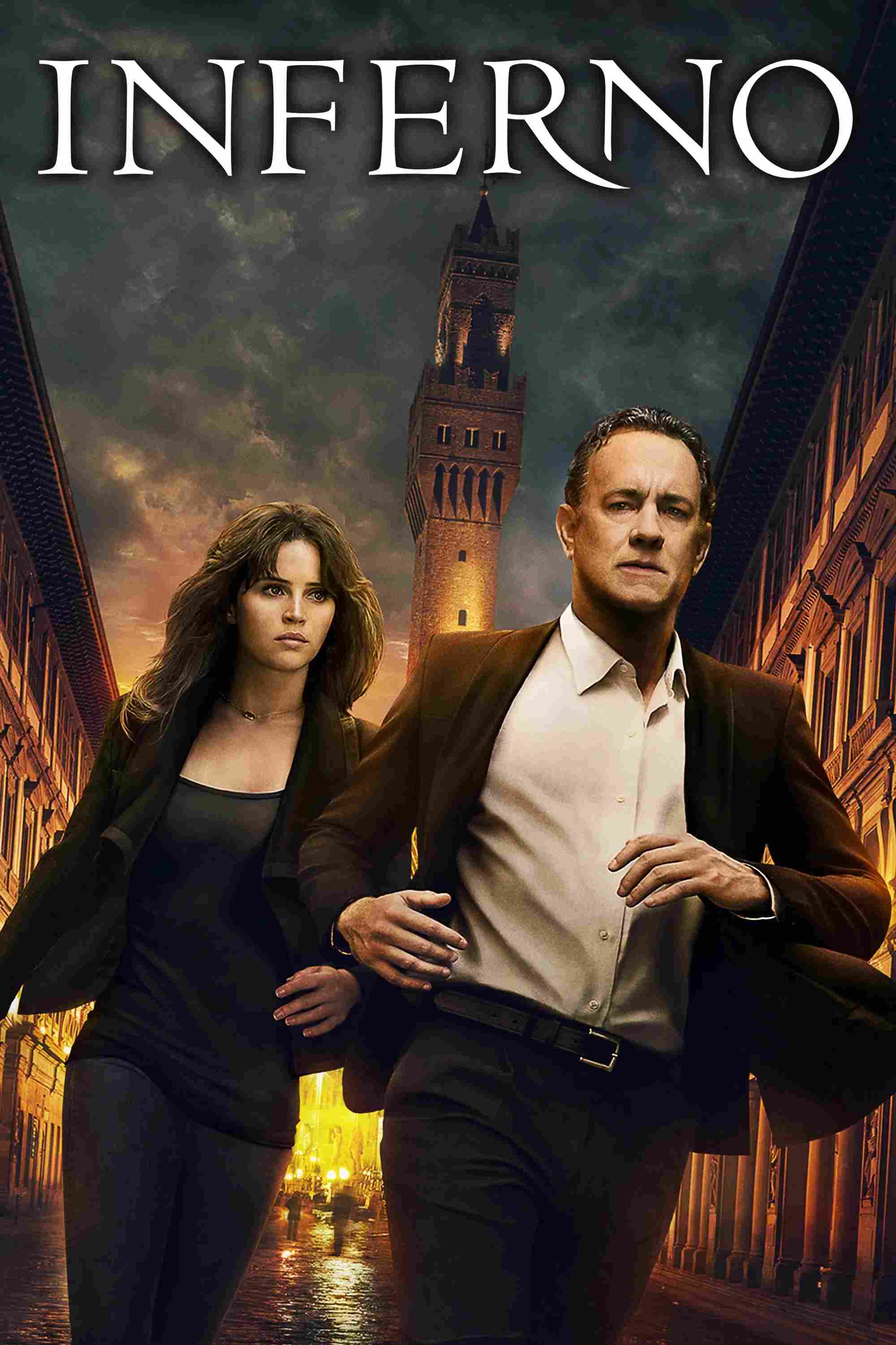 Poster chính thức của phim Phim Bí Ẩn, Phim Giật Gân "Hỏa Ngục 2016" (Inferno - 2016), với sự tham gia của diễn viên Tom Hanks và Felicity Jones.