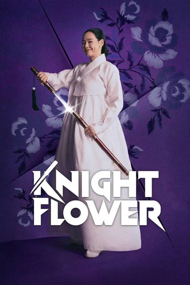 Poster chính thức của phim Phim Tâm Lý, Phim Hài "Hoa Nở Về Đêm" (Knight Flower - 2024), với sự tham gia của diễn viên Lee Hanee và Lee Jong-won.
