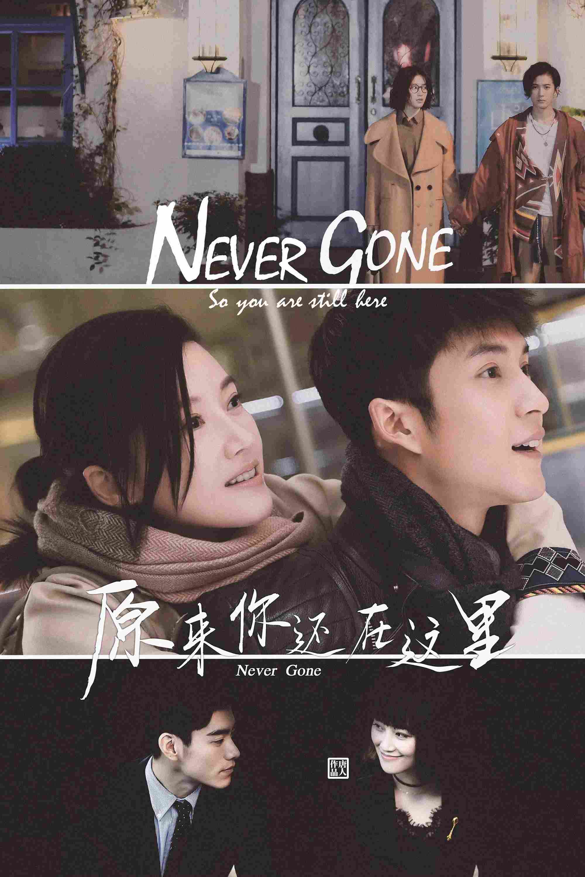 Poster chính thức của phim Phim Tâm Lý "Hóa Ra Anh Vẫn Ở Đây" (Never Gone - 2018), với sự tham gia của diễn viên Hàn Đông Quân và Yang Zishan.