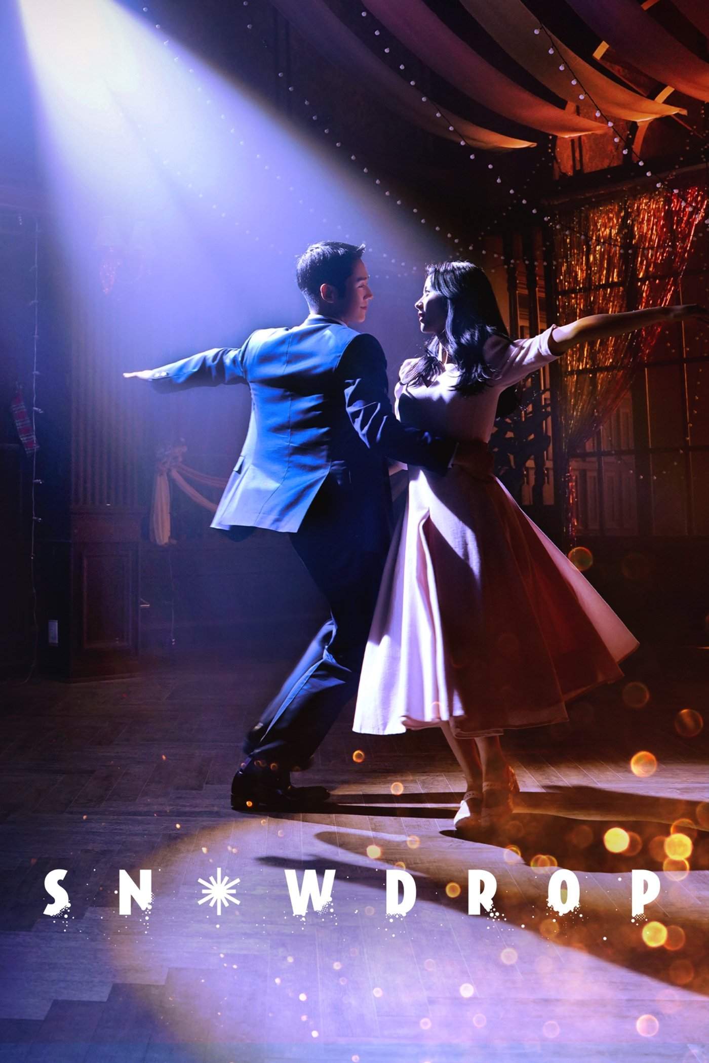Poster chính thức của phim Phim Tâm Lý, Phim Chiến Tranh & Chính Trị "Hoa Tuyết Điểm" (Snowdrop - 2021), với sự tham gia của diễn viên Jung Hae-in và JISOO.