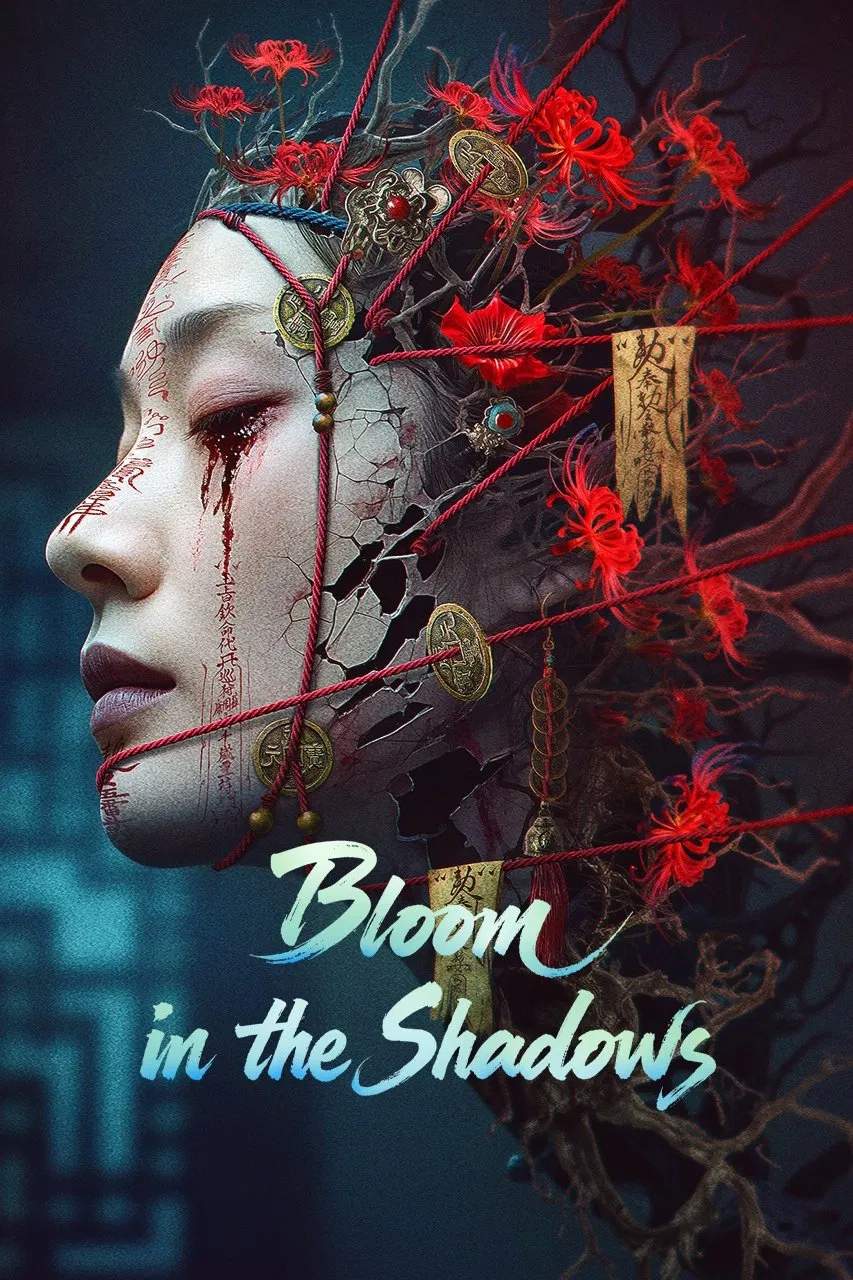 Poster chính thức của phim Phim Giật Gân "Hoa U Minh Nở" (Bloom in the Shadows - 2025), với sự tham gia của diễn viên Li Shuhang và Miao Qing.