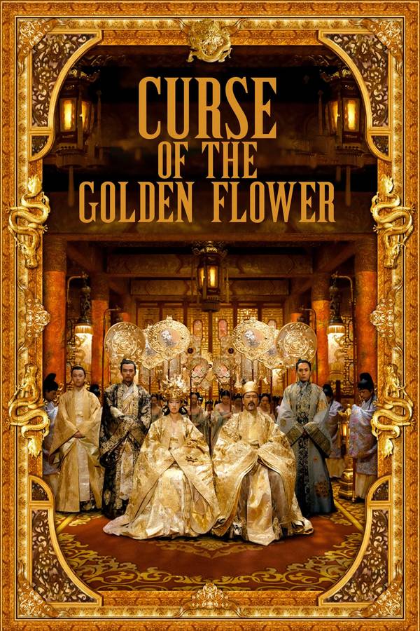 Poster chính thức của phim Phim Hành Động, Phim Tâm Lý "Hoàng Kim Giáp" (Curse of the Golden Flower - 2006), với sự tham gia của diễn viên Châu Nhuận Phát và Củng Lợi.