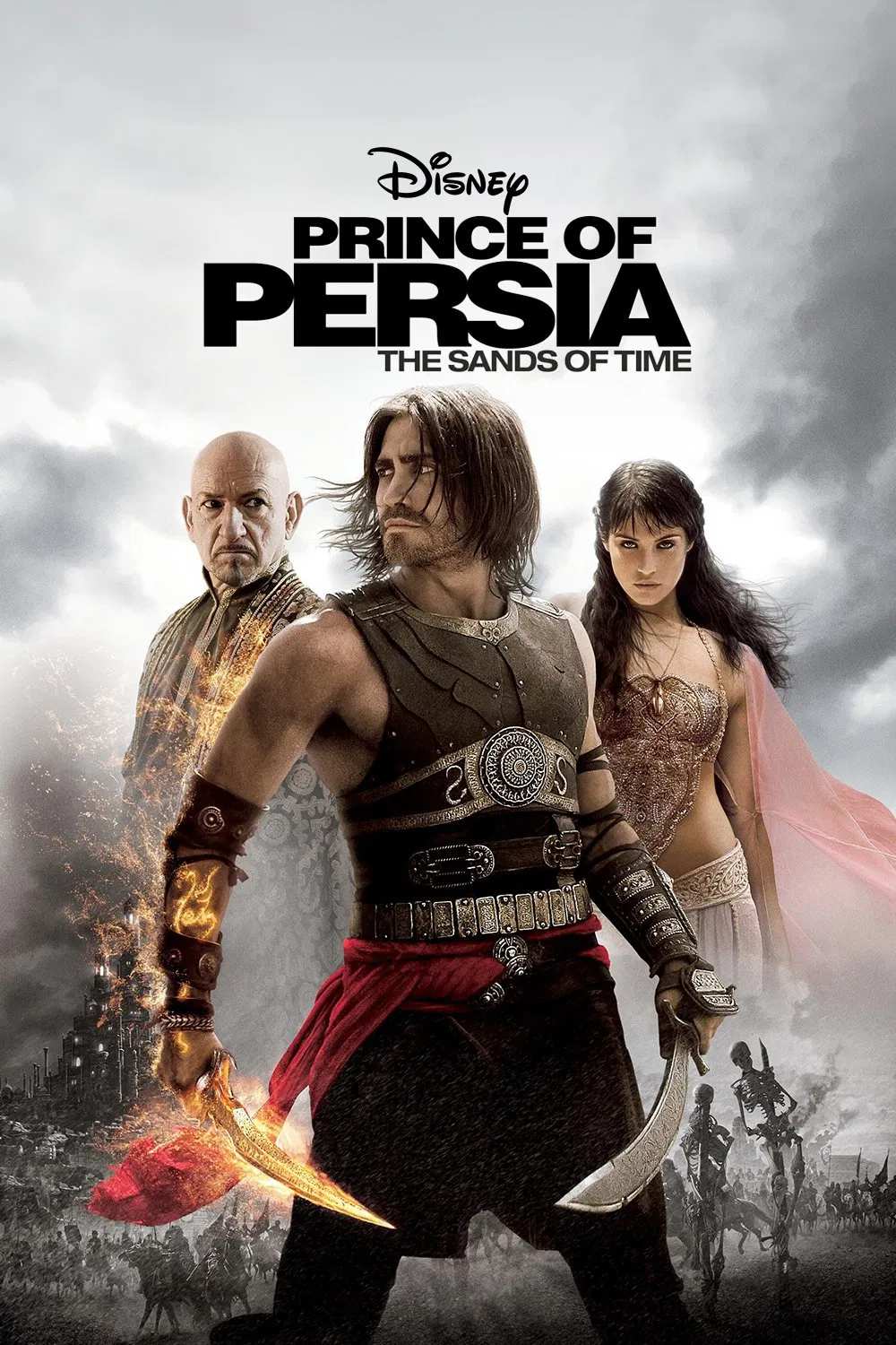 Poster chính thức của phim Phim Phiêu Lưu, Phim Giả Tượng "Hoàng Tử Ba Tư: Dòng Cát Thời Gian" (Prince of Persia: The Sands of Time - 2010), với sự tham gia của diễn viên Jake Gyllenhaal và Gemma Arterton.