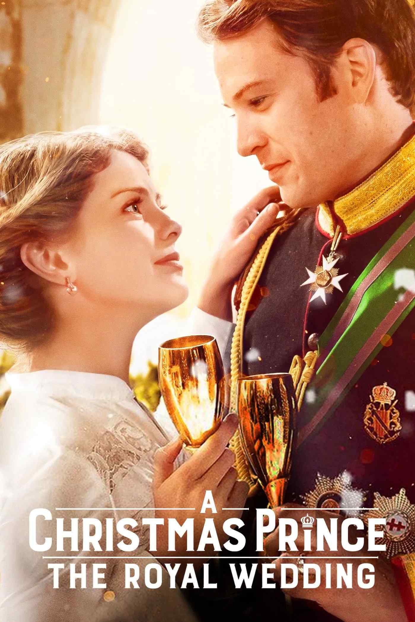 Poster chính thức của phim Phim Tình Cảm, Phim Hài "Hoàng tử Giáng sinh: Đám cưới hoàng gia" (A Christmas Prince: The Royal Wedding - 2018), với sự tham gia của diễn viên Rose McIver và Ben Lamb.