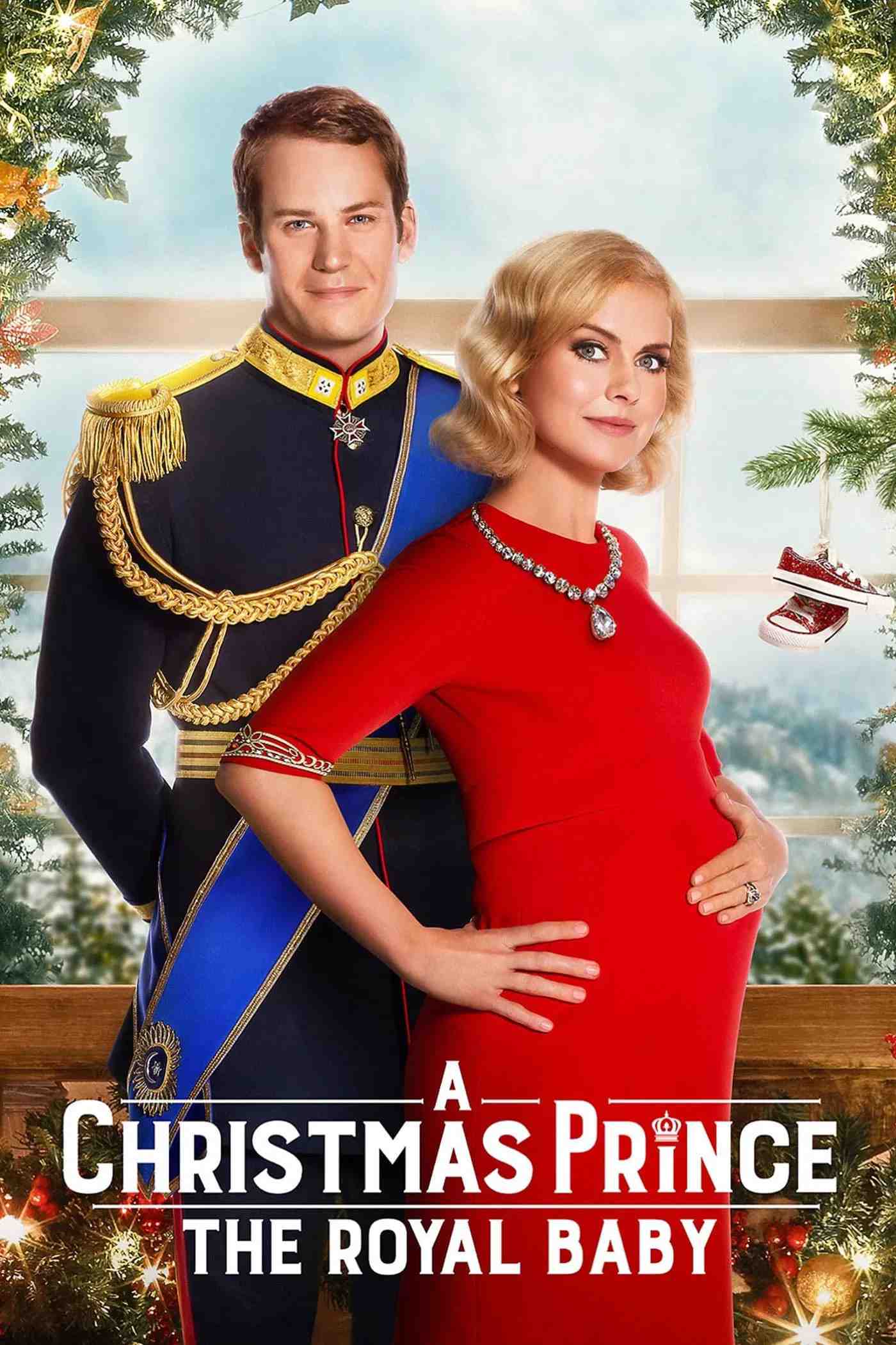 Poster chính thức của phim Phim Tình Cảm, Phim Gia Đình "Hoàng Tử Giáng Sinh: Em Bé Hoàng Gia" (A Christmas Prince: The Royal Baby - 2019), với sự tham gia của diễn viên Rose McIver và Ben Lamb.