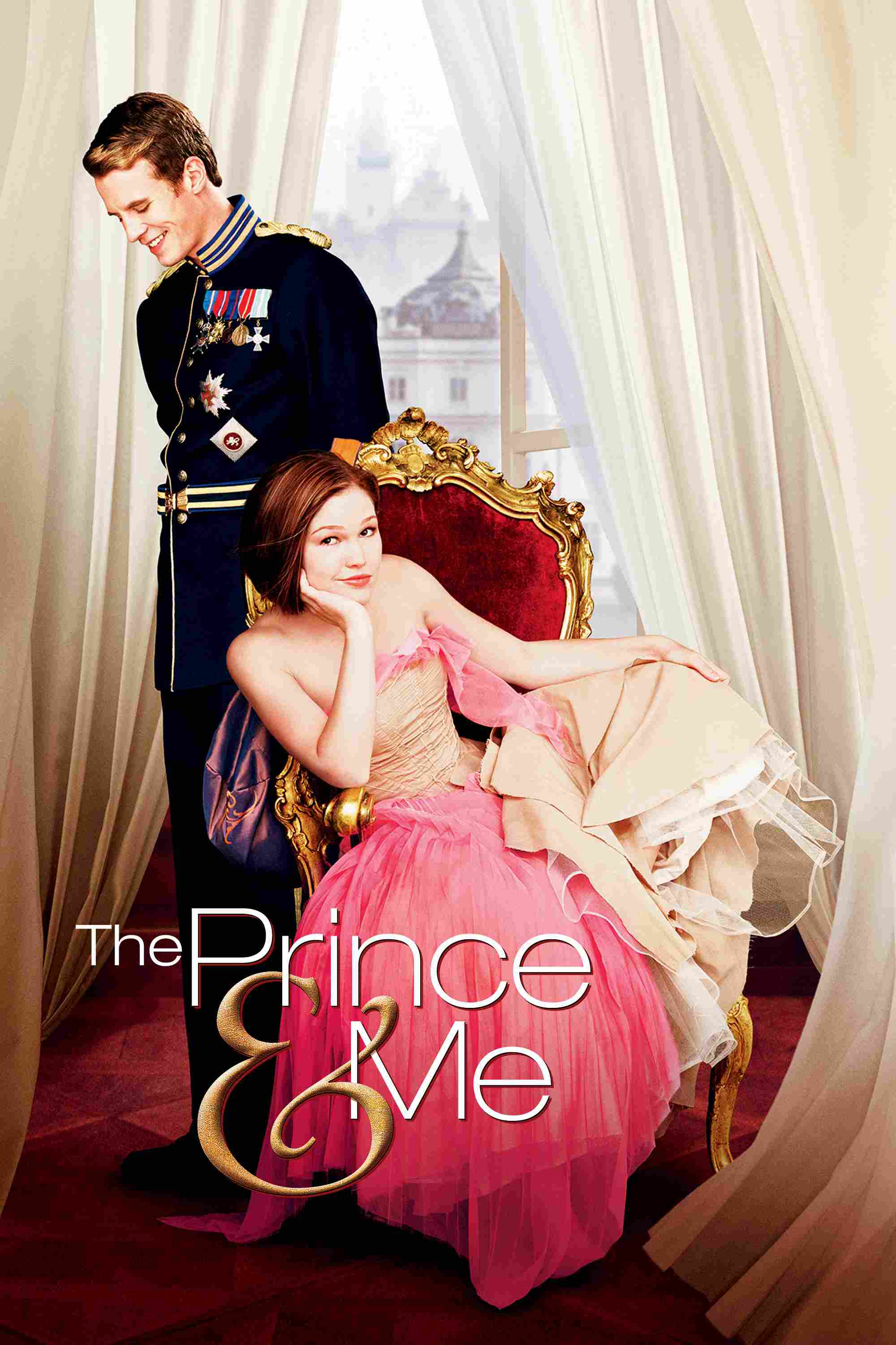 Poster chính thức của phim Phim Hài, Phim Tình Cảm "Hoàng tử và em" (The Prince & Me - 2004), với sự tham gia của diễn viên Julia Stiles và Luke Mably.