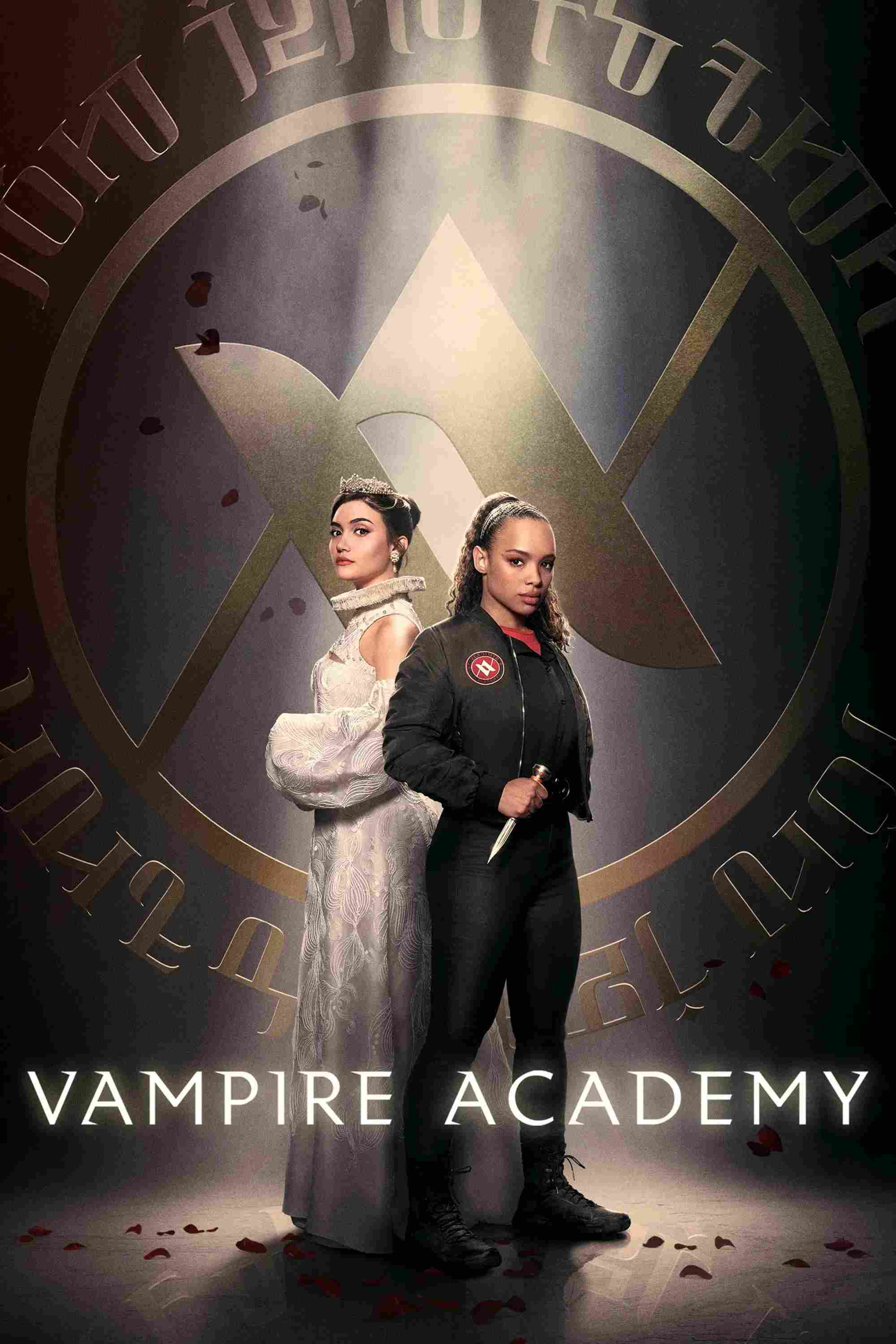 Poster chính thức của phim Phim Tâm Lý, Phim Viễn Tưởng & Giả Tưởng "Học Viện Ma Cà Rồng" (Vampire Academy - 2022), với sự tham gia của diễn viên Sisi Stringer và Daniela Nieves.