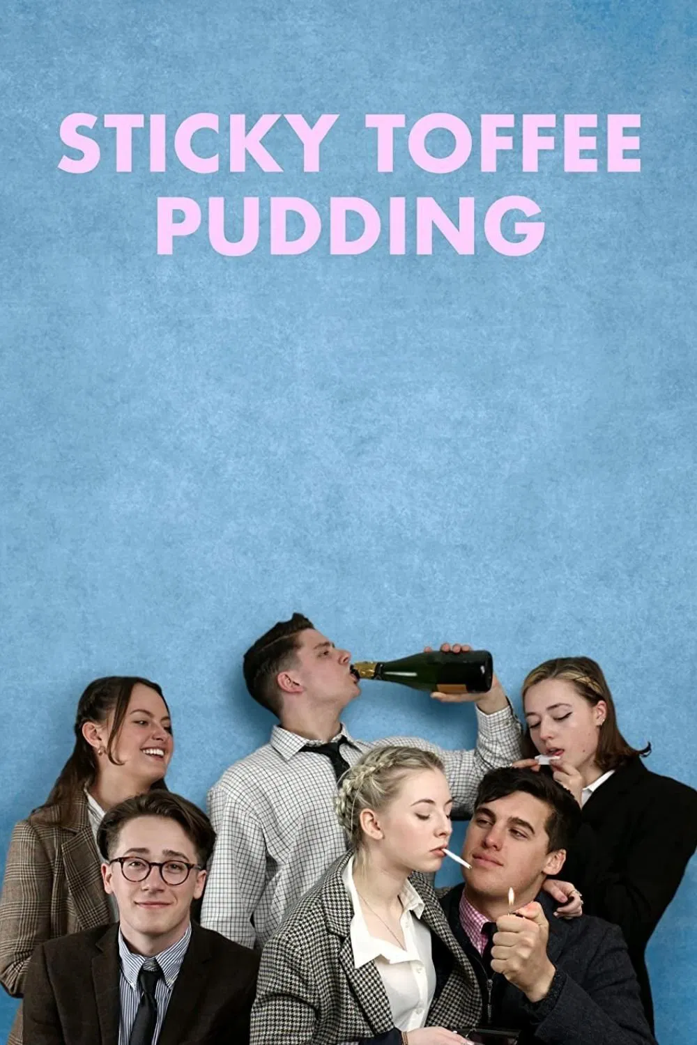 Poster chính thức của phim Phim Tâm Lý "Hội Bạn Bá Đạo" (Sticky Toffee Pudding - 2020), với sự tham gia của diễn viên Emma-Kate Barry và Abi Watkinson.