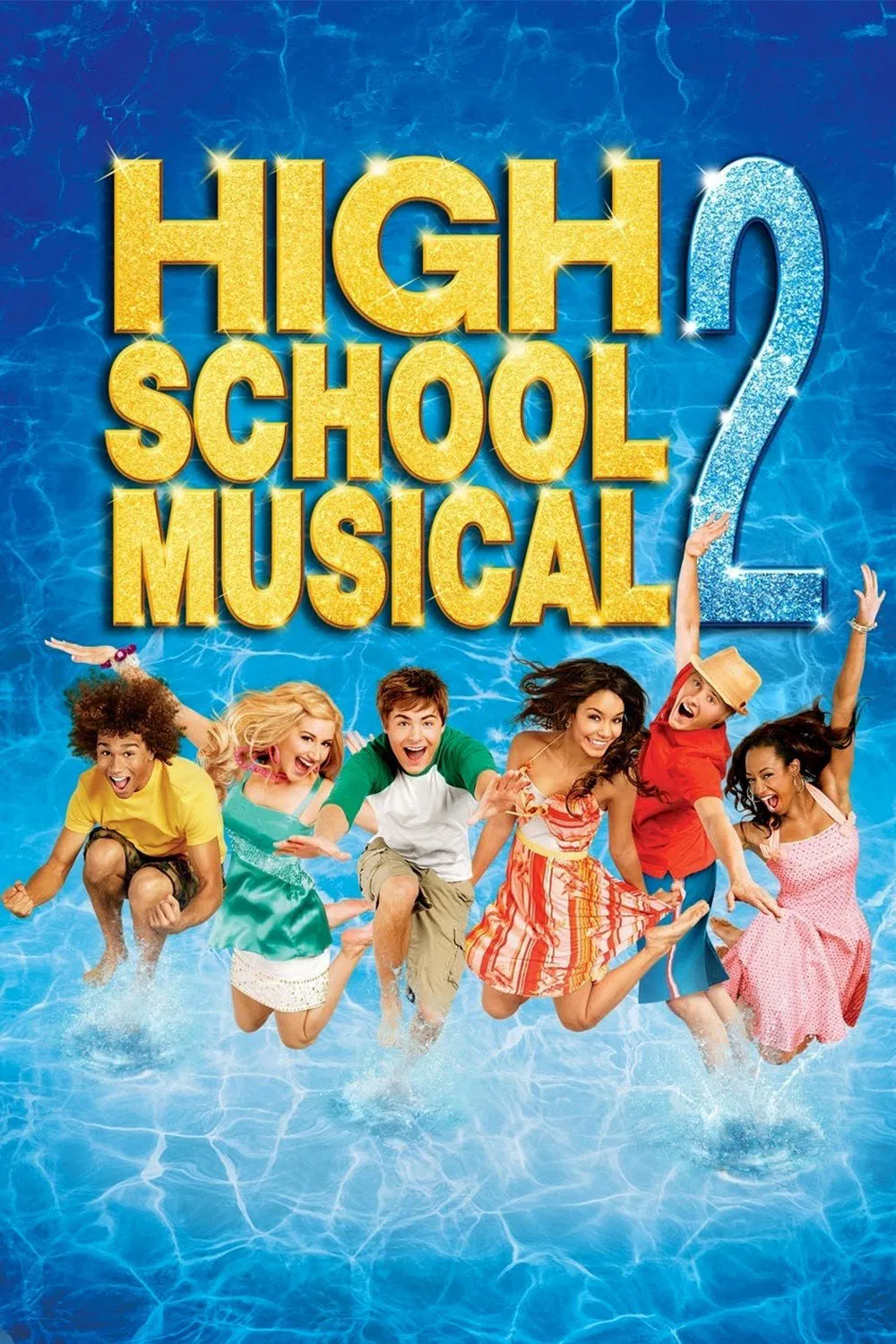 Poster chính thức của phim Phim Hài, Phim Tâm Lý "Hội Diễn Âm Nhạc 2" (High School Musical 2 - 2007), với sự tham gia của diễn viên Zac Efron và Vanessa Hudgens.