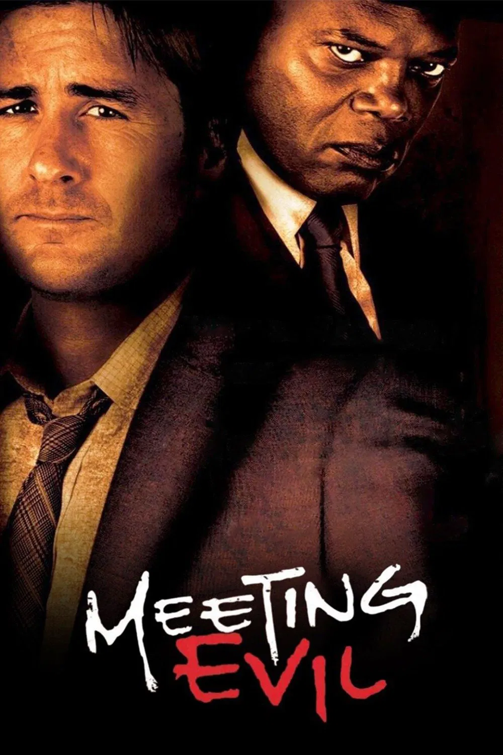 Poster chính thức của phim Phim Hình Sự, Phim Tâm Lý "Hội Ngộ Quỷ Dữ" (Meeting Evil - 2012), với sự tham gia của diễn viên Luke Wilson và Samuel L. Jackson.