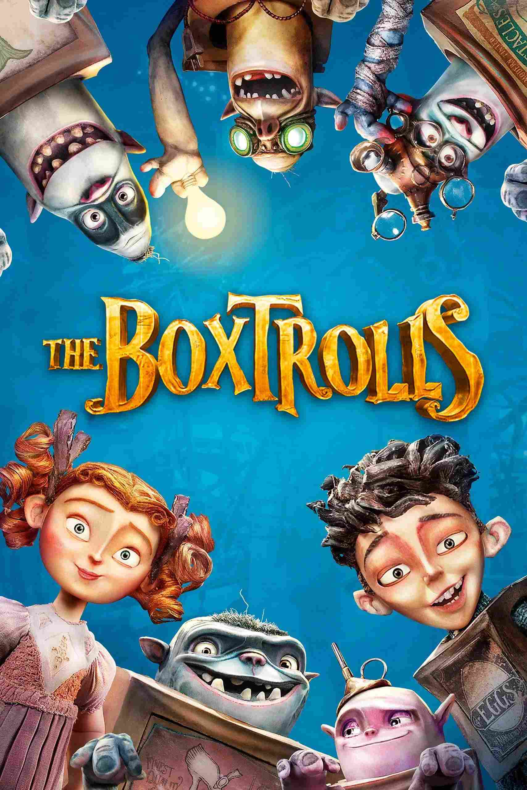 Poster chính thức của phim Phim Hoạt Hình, Phim Hài "Hội Quái Hộp" (The Boxtrolls - 2014), với sự tham gia của diễn viên Ben Kingsley và Isaac Hempstead Wright.