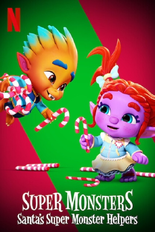 Poster chính thức của phim Phim Hoạt Hình, Phim Gia Đình "Hội Quái Siêu Cấp: Giúp Đỡ Ông Già Noel" (Super Monsters: Santa's Super Monster Helpers - 2020), với sự tham gia của diễn viên Gigi Saul Guerrero và Elyse Maloway.