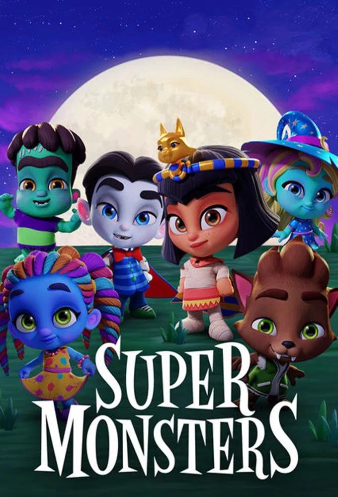 Poster chính thức của phim Phim Hoạt Hình, Phim Thiếu Nhi "Hội Quái Siêu Cấp (Phần 1)" (Super Monsters - 2017), với sự tham gia của diễn viên Alessandro Juliani và Vincent Tong.