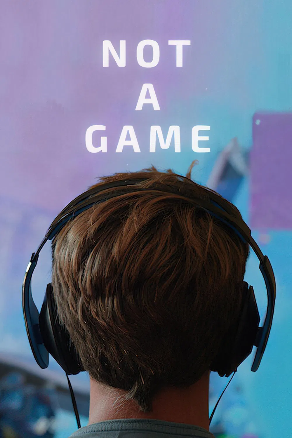 Poster chính thức của phim Phim Tài Liệu "Hơn Cả Trò Chơi" (Not a Game - 2020), với sự tham gia của diễn viên RJ Mitte và Ibai Llanos.