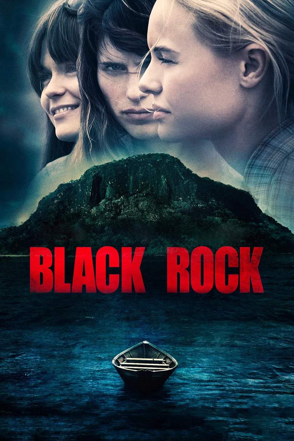Poster chính thức của phim Phim Giật Gân, Phim Kinh Dị "Hòn Đảo Chết" (Black Rock - 2012), với sự tham gia của diễn viên Katie Aselton và Lake Bell.