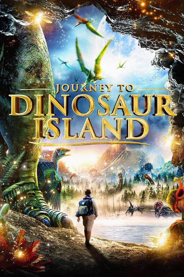Poster chính thức của phim Phim Phiêu Lưu, Phim Viễn Tưởng "Hòn Đảo Khủng Long" (Dinosaur Island - 2014), với sự tham gia của diễn viên Kate Rasmussen và Nicole Yardley.