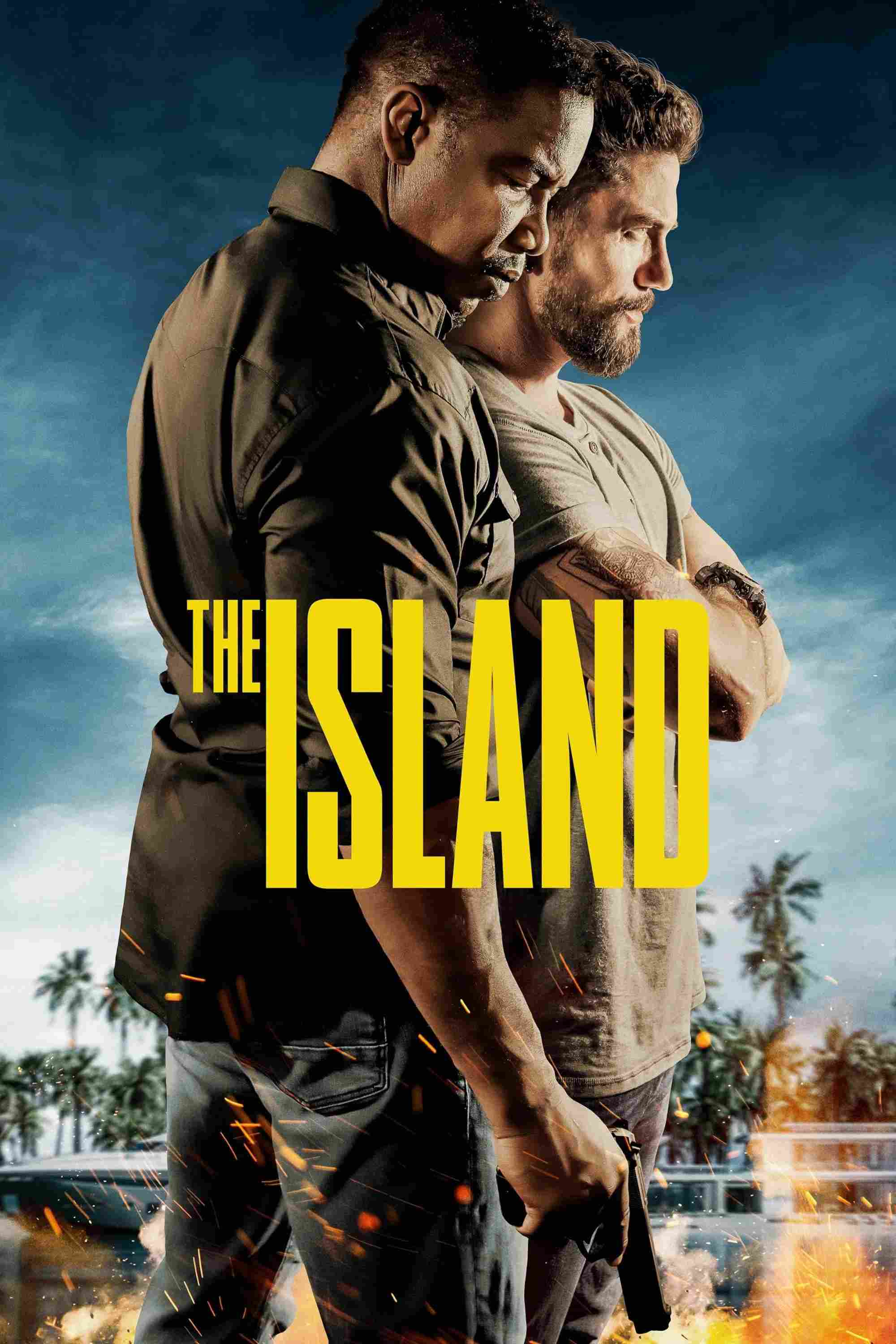 Poster chính thức của phim Phim Hành Động, Phim Hình Sự "Hòn Đảo Ký Ức" (The Island - 2023), với sự tham gia của diễn viên Michael Jai White và Jackson Rathbone.