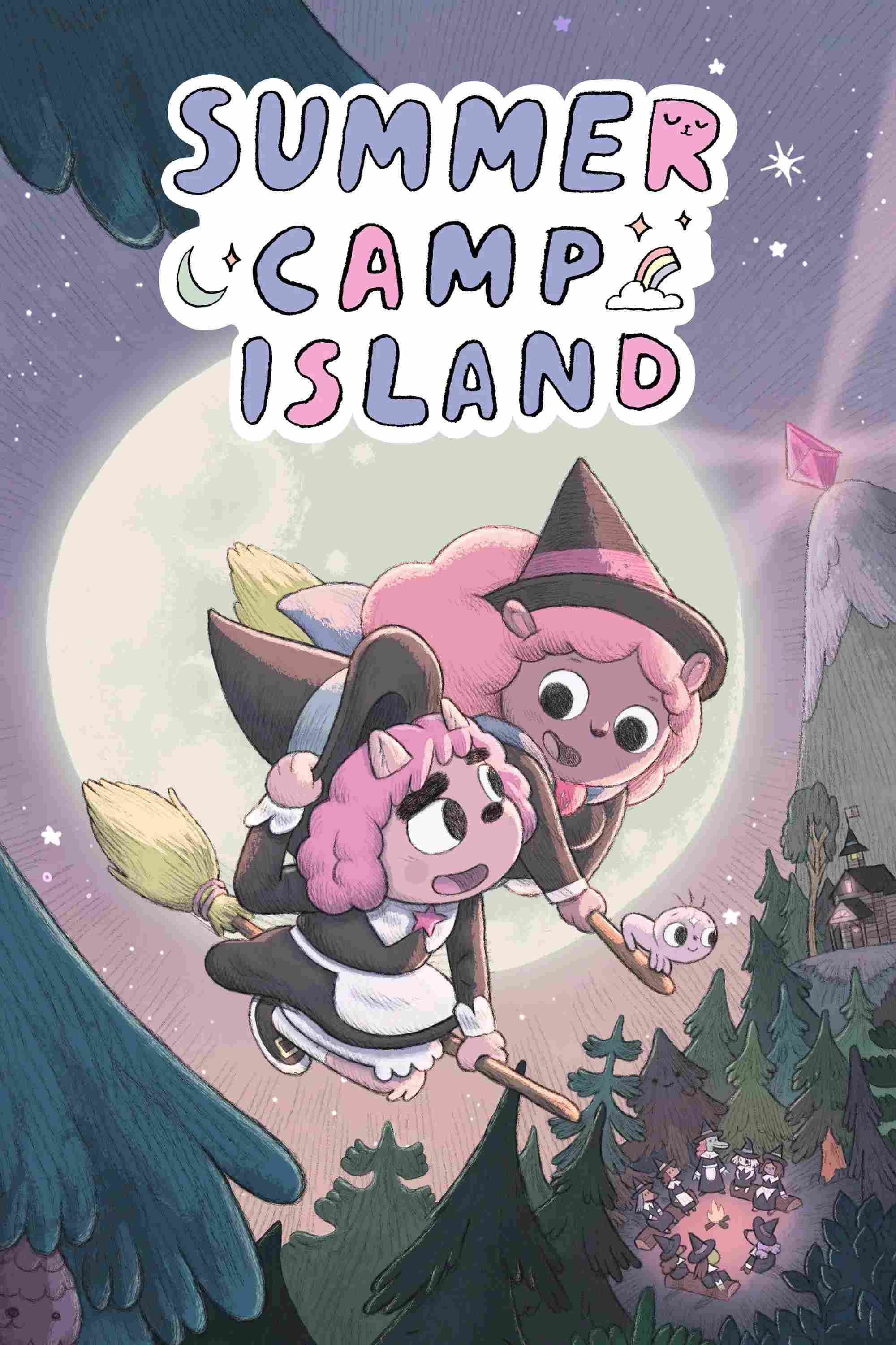 Poster chính thức của phim Phim Hoạt Hình, Phim Hài "Hòn Đảo Trại Hè (Phần 4)" (Summer Camp Island - 2018), với sự tham gia của diễn viên Oona Laurence và Julia Pott.