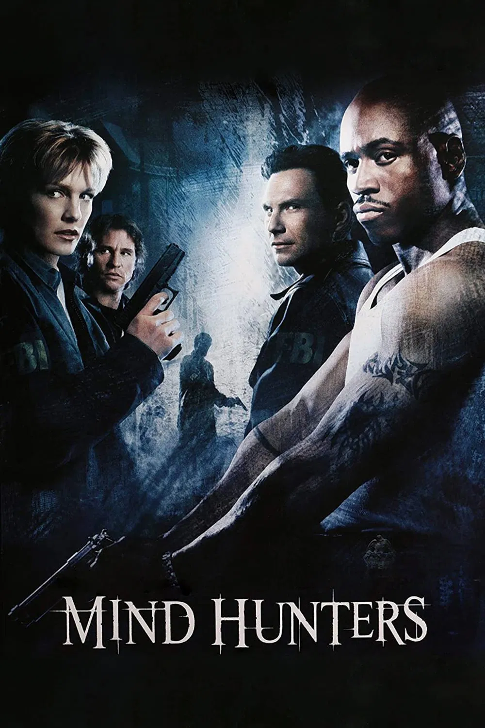 Poster chính thức của phim Phim Bí Ẩn, Phim Giật Gân "Hòn Đảo Tử Thần" (Mindhunters - 2004), với sự tham gia của diễn viên Kathryn Morris và Jonny Lee Miller.