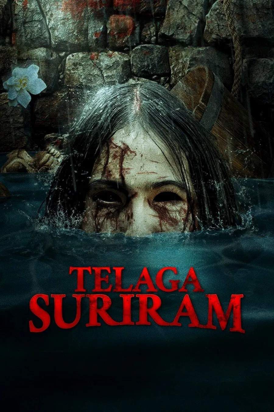 Poster chính thức của phim Phim Kinh Dị, Phim Giật Gân "Hồn ma giếng Suriram" (Telaga Suriram - 2025), với sự tham gia của diễn viên Maya Karin và Nabila Huda.
