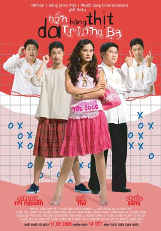 Poster chính thức của phim Phim Hài "Hồn Trương Ba Da Hàng Thịt" (Hồn Trương Ba, da hàng thịt - 2006), với sự tham gia của diễn viên Johnny Trí Nguyễn và Phước Sang.