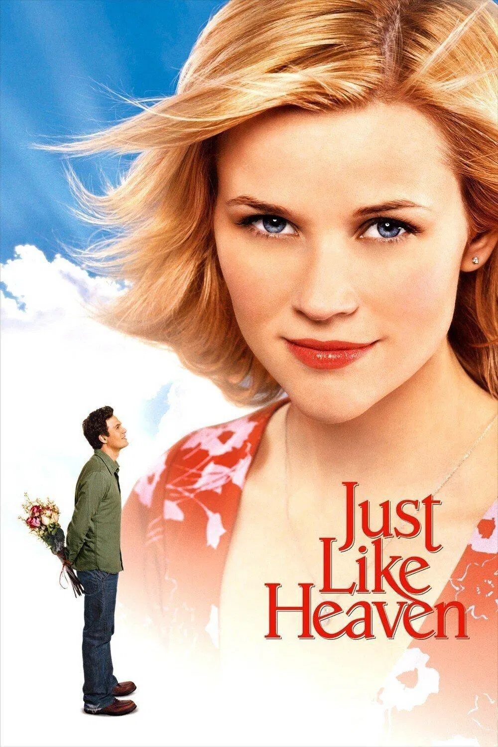 Poster chính thức của phim Phim Tâm Lý, Phim Hài "Hồn Yêu" (Just Like Heaven - 2005), với sự tham gia của diễn viên Reese Witherspoon và Mark Ruffalo.