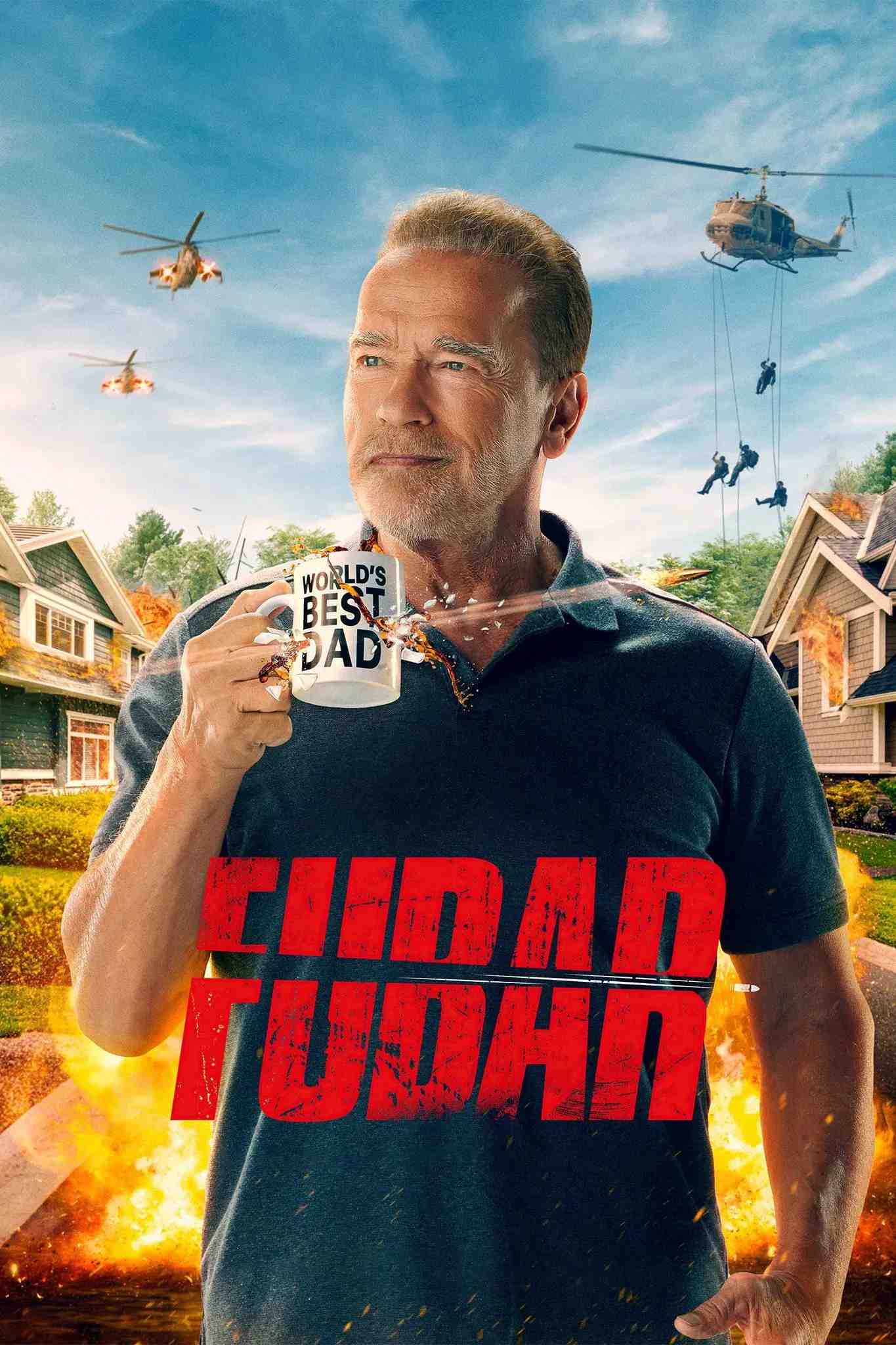 Poster chính thức của phim Phim Hành Động & Phiêu Lưu, Phim Tâm Lý "Hỏng Bét (Phần 1)" (FUBAR - 2023), với sự tham gia của diễn viên Arnold Schwarzenegger và Monica Barbaro.