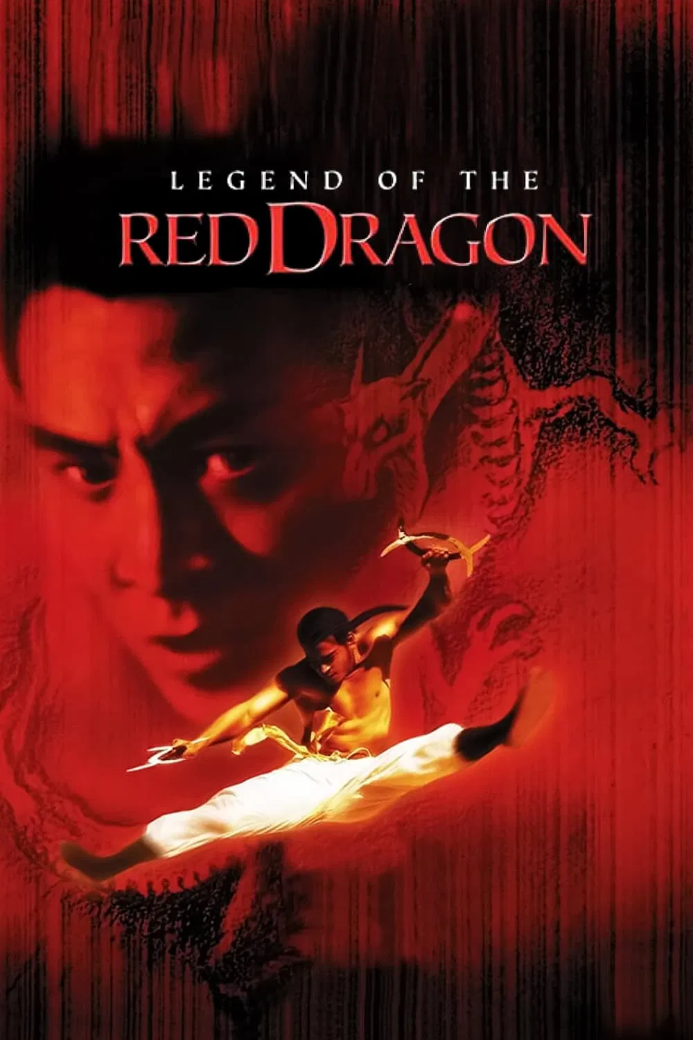 Poster chính thức của phim Phim Hành Động, Phim Hài "Hồng Hy Quan" (Legend of the Red Dragon - 1994), với sự tham gia của diễn viên Lý Liên Kiệt và Tạ Miêu.