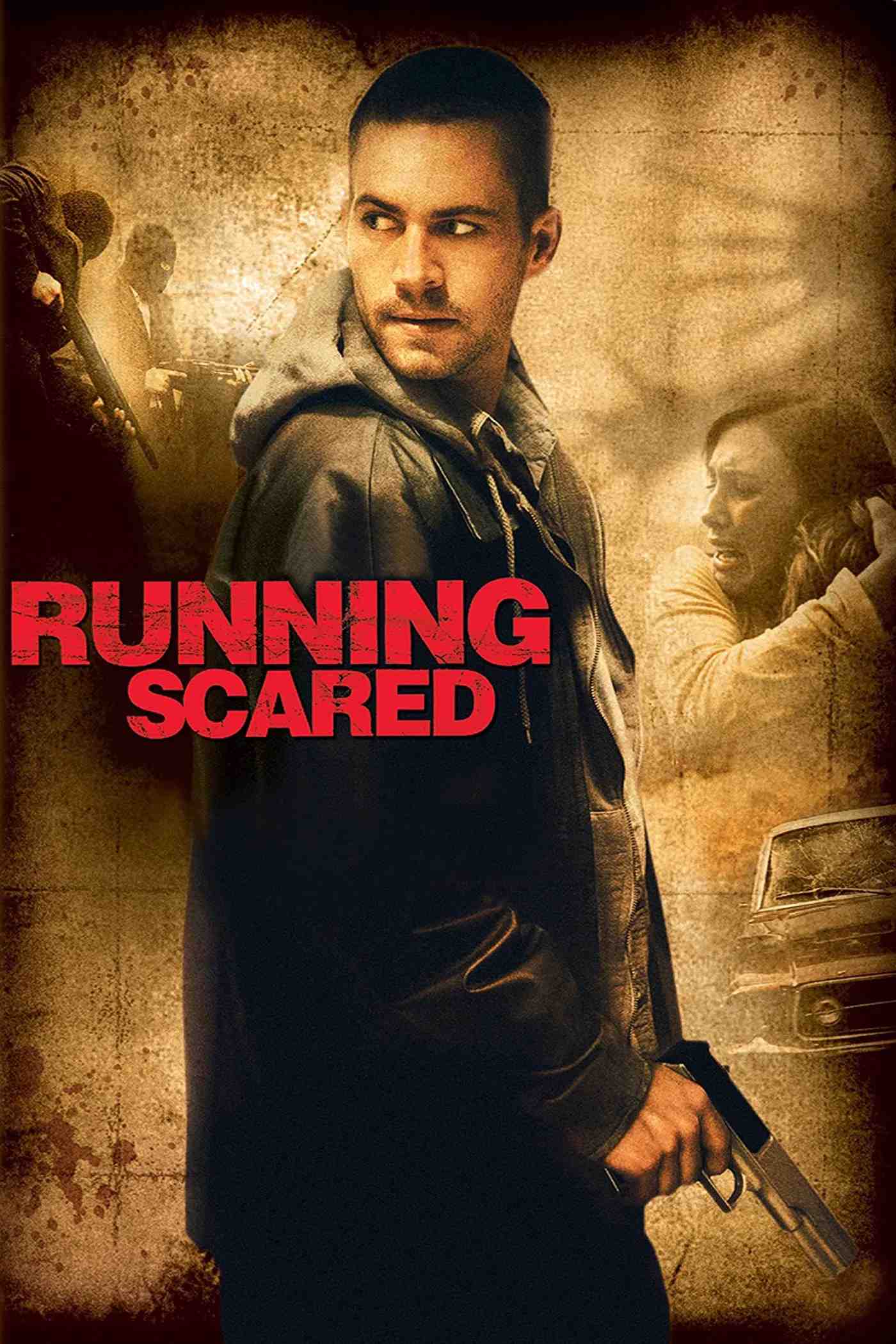 Poster chính thức của phim Phim Hành Động, Phim Hình Sự "Họng Súng Tử Thần" (Running Scared - 2006), với sự tham gia của diễn viên Paul Walker và Cameron Bright.