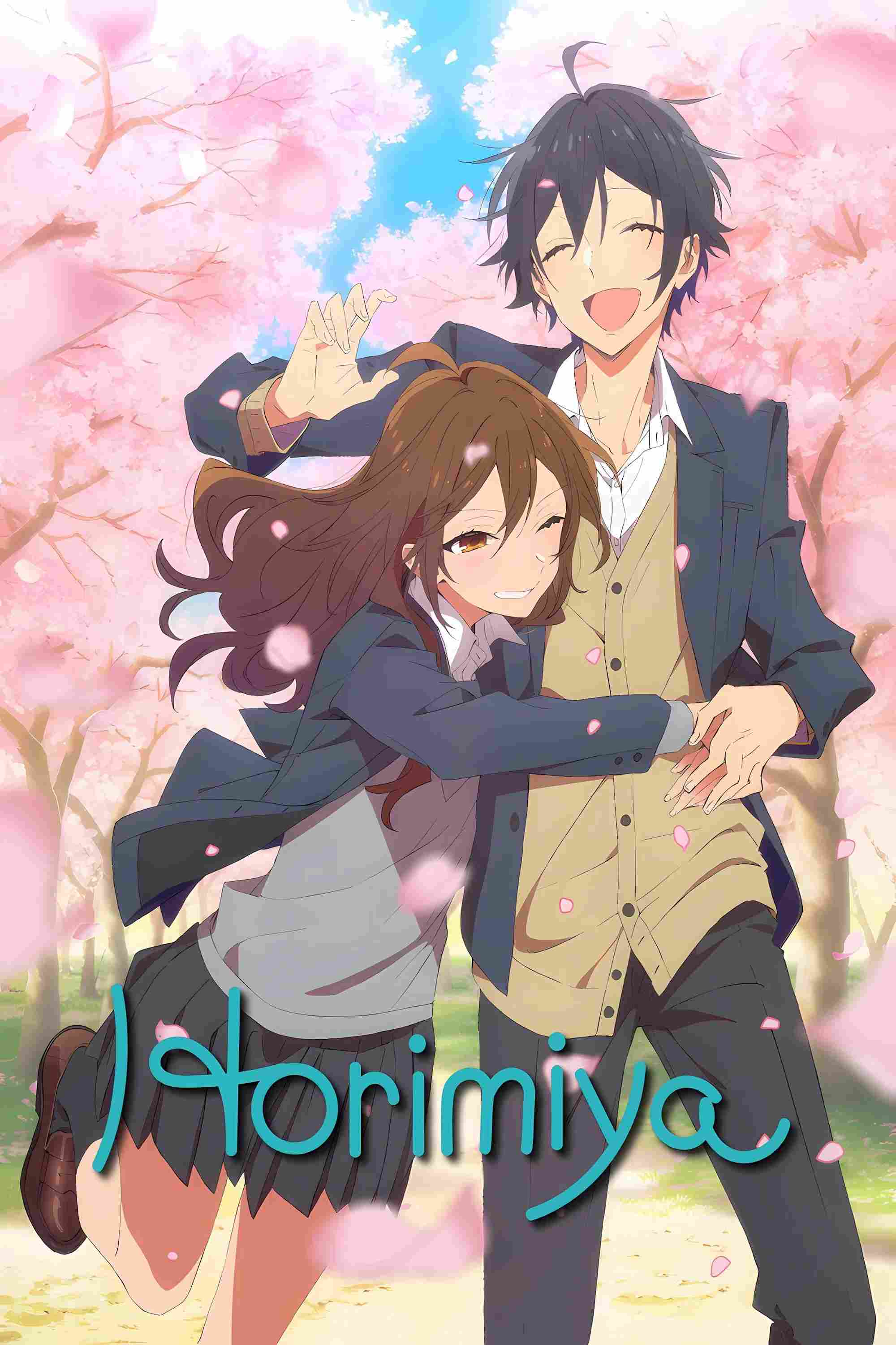 Poster chính thức của phim Phim Hoạt Hình, Phim Hài "Horimiya" (Horimiya - 2021), với sự tham gia của diễn viên Haruka Tomatsu và Koki Uchiyama.