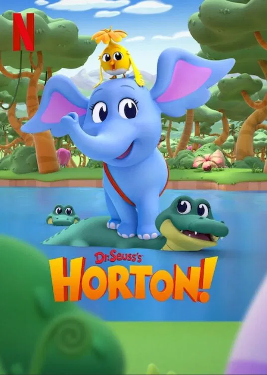 Poster chính thức của phim Phim Hoạt Hình, Phim Thiếu Nhi "Horton" (Dr. Seuss's Horton! - 2025), với sự tham gia của diễn viên Max Mittelman và Kitana Turnbull.
