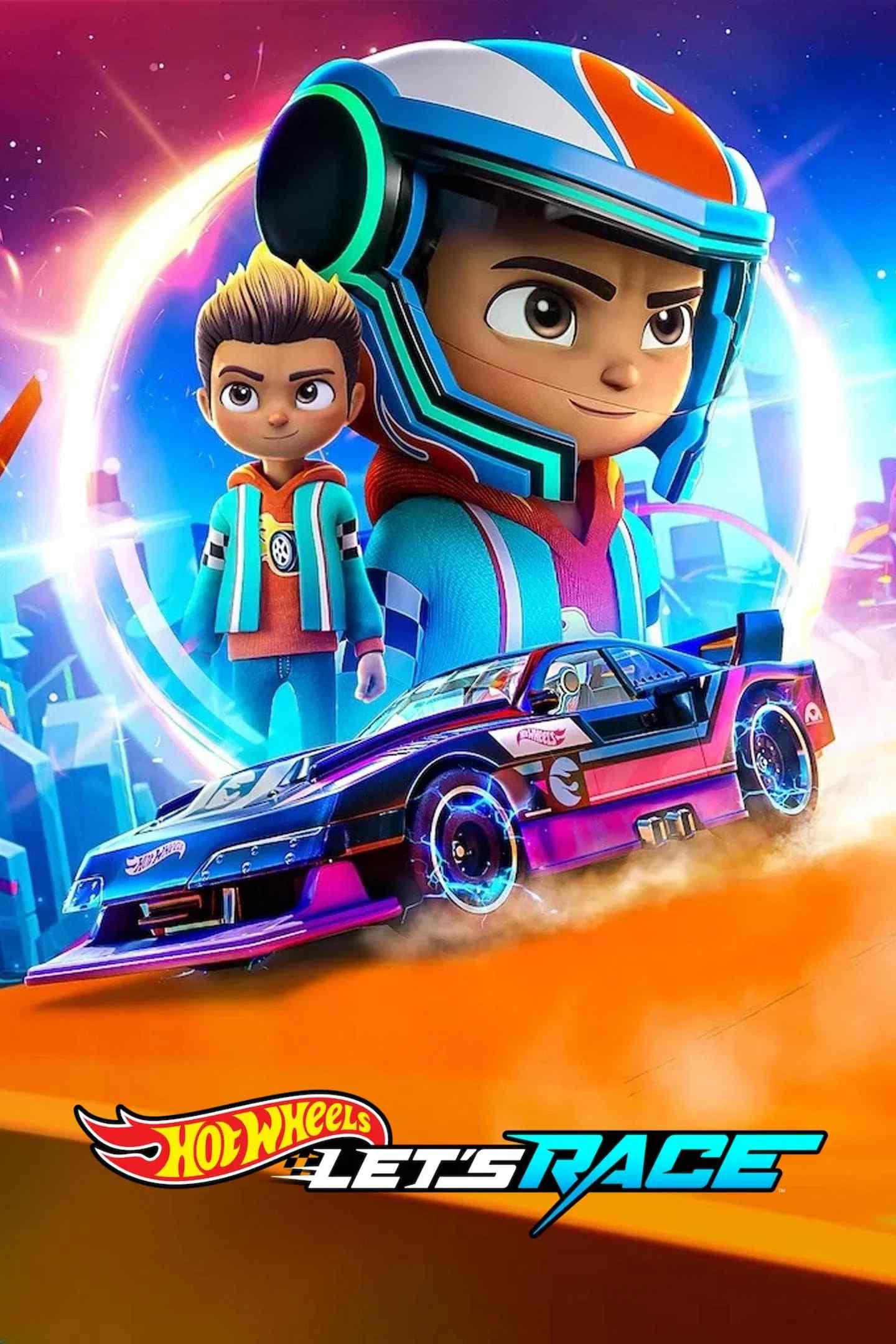 Poster chính thức của phim Phim Hoạt Hình, Phim Thiếu Nhi "Hot Wheels: Đua Thôi Nào! (Phần 3)" (Hot Wheels Let's Race - 2024).