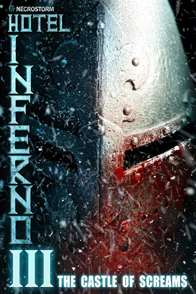 Poster chính thức của phim Phim Kinh Dị "Hotel Inferno 3: The Castle of Screams" (Hotel Inferno 3: The Castle of Screams - 2020), với sự tham gia của diễn viên Rayner Bourton và Sarah T. Cohen.