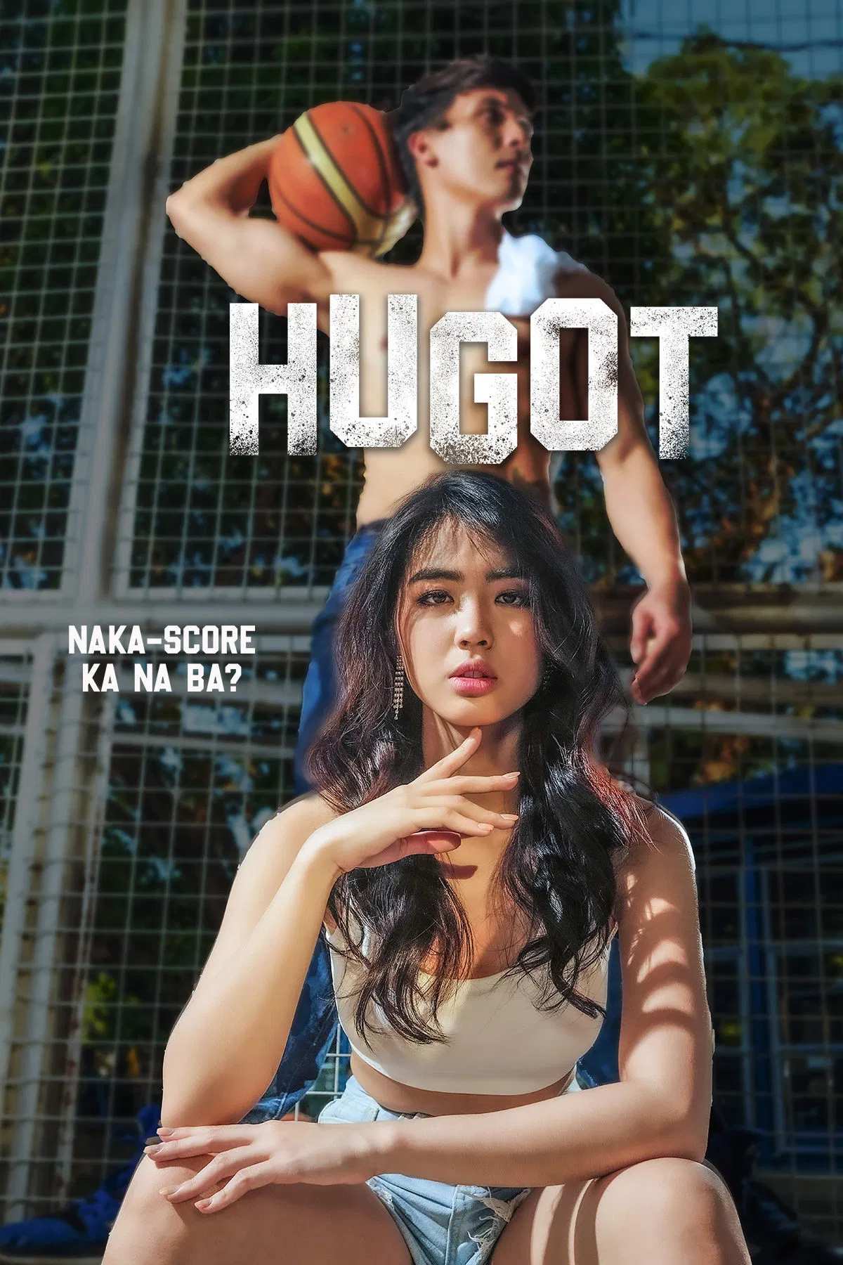 Poster chính thức của phim Phim Tâm Lý, Phim Hình Sự "Hugot" (Hugot - 2023), với sự tham gia của diễn viên Azi Acosta và Benz Sangalang.