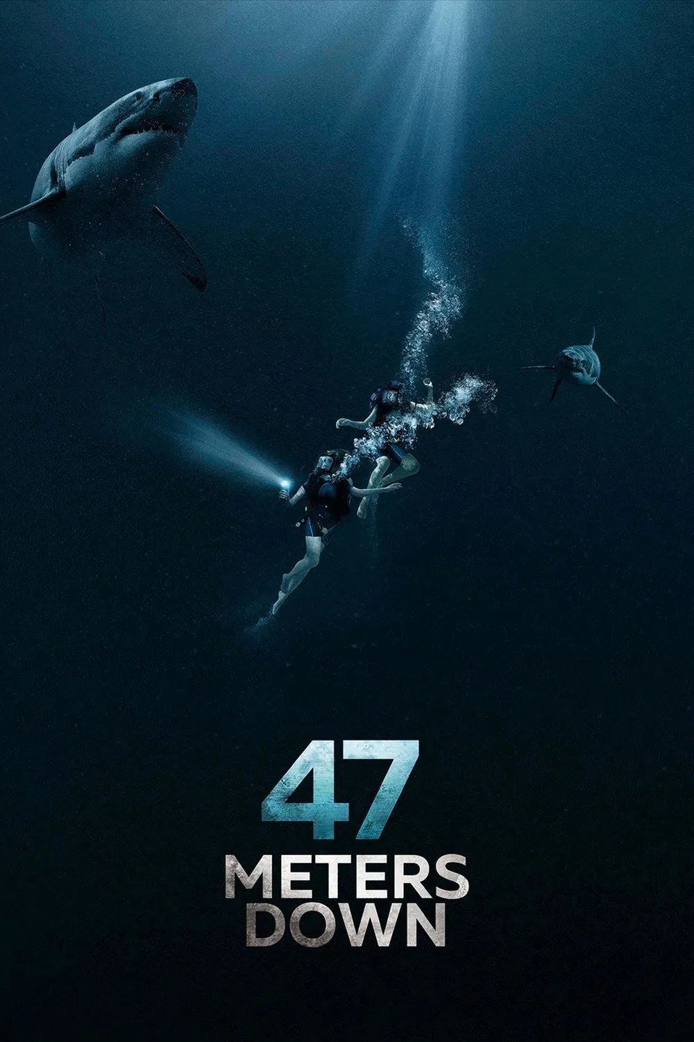 Poster chính thức của phim Phim Kinh Dị, Phim Giật Gân "Hung Thần Đại Dương" (47 Meters Down - 2017), với sự tham gia của diễn viên Mandy Moore và Claire Holt.
