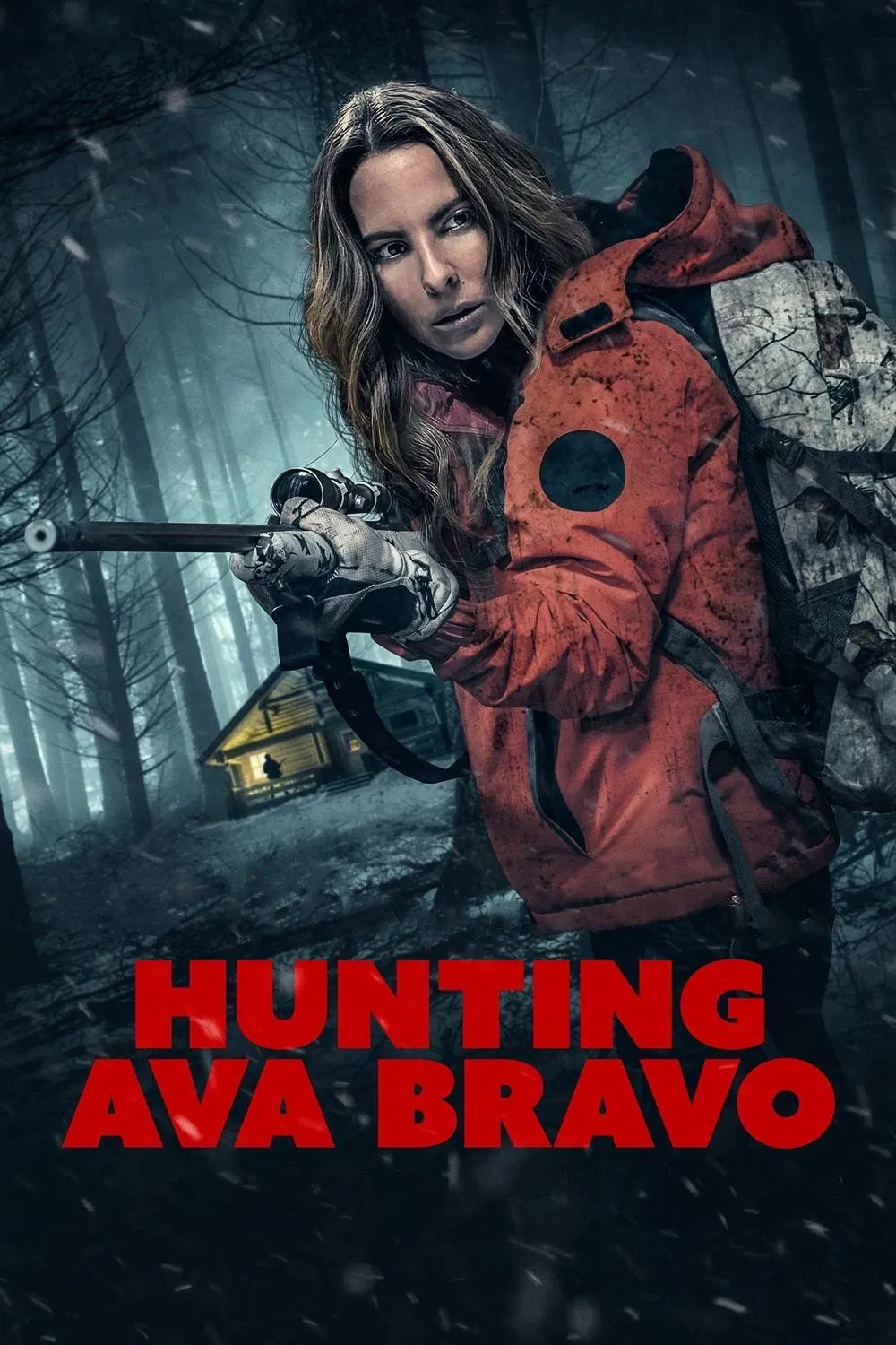 Poster chính thức của phim Phim Giật Gân, Phim Hành Động "Hunting Ava Bravo" (Hunting Ava Bravo - 2022), với sự tham gia của diễn viên Kate del Castillo và Marc Blucas.