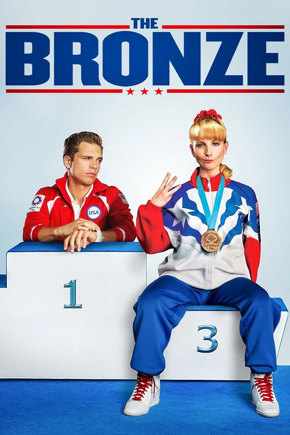 Poster chính thức của phim Phim Tâm Lý, Phim Hài "Huy chương đồng" (The Bronze - 2016), với sự tham gia của diễn viên Melissa Rauch và Gary Cole.