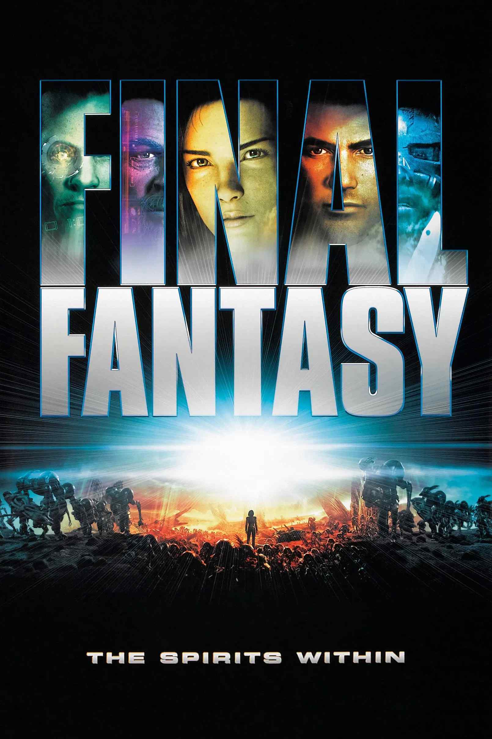 Poster chính thức của phim Phim Phiêu Lưu, Phim Hành Động "Hủy Diệt Trái Đất" (Final Fantasy: The Spirits Within - 2001), với sự tham gia của diễn viên Peri Gilpin và Alec Baldwin.