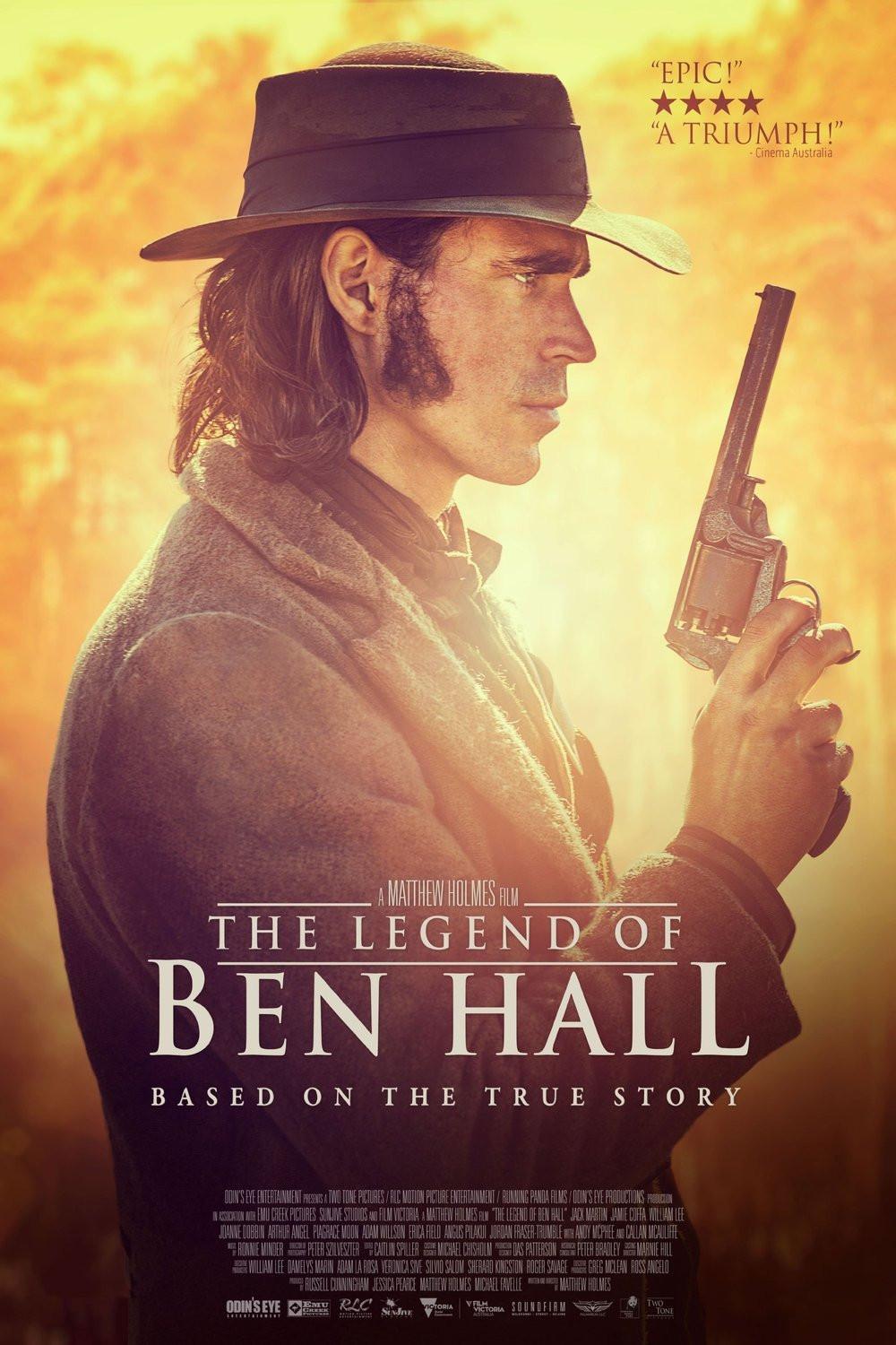 Poster chính thức của phim Phim Miền Tây "Huyền Thoại Ben Hall" (The Legend of Ben Hall - 2016), với sự tham gia của diễn viên Jack Martin và Callan McAuliffe.