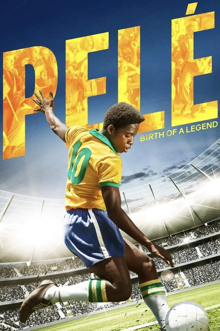 Poster chính thức của phim Phim Tâm Lý "Huyền Thoại Pelé" (Pelé: Birth of a Legend - 2016), với sự tham gia của diễn viên Kevin de Paula và Leonardo Lima Carvalho.