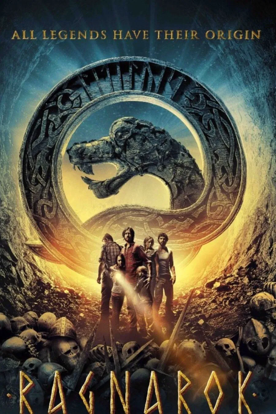 Poster chính thức của phim Phim Hành Động, Phim Phiêu Lưu "Huyền Thoại Ragnarok" (Ragnarok - 2013), với sự tham gia của diễn viên Pål Sverre Hagen và Nicolai Cleve Broch.