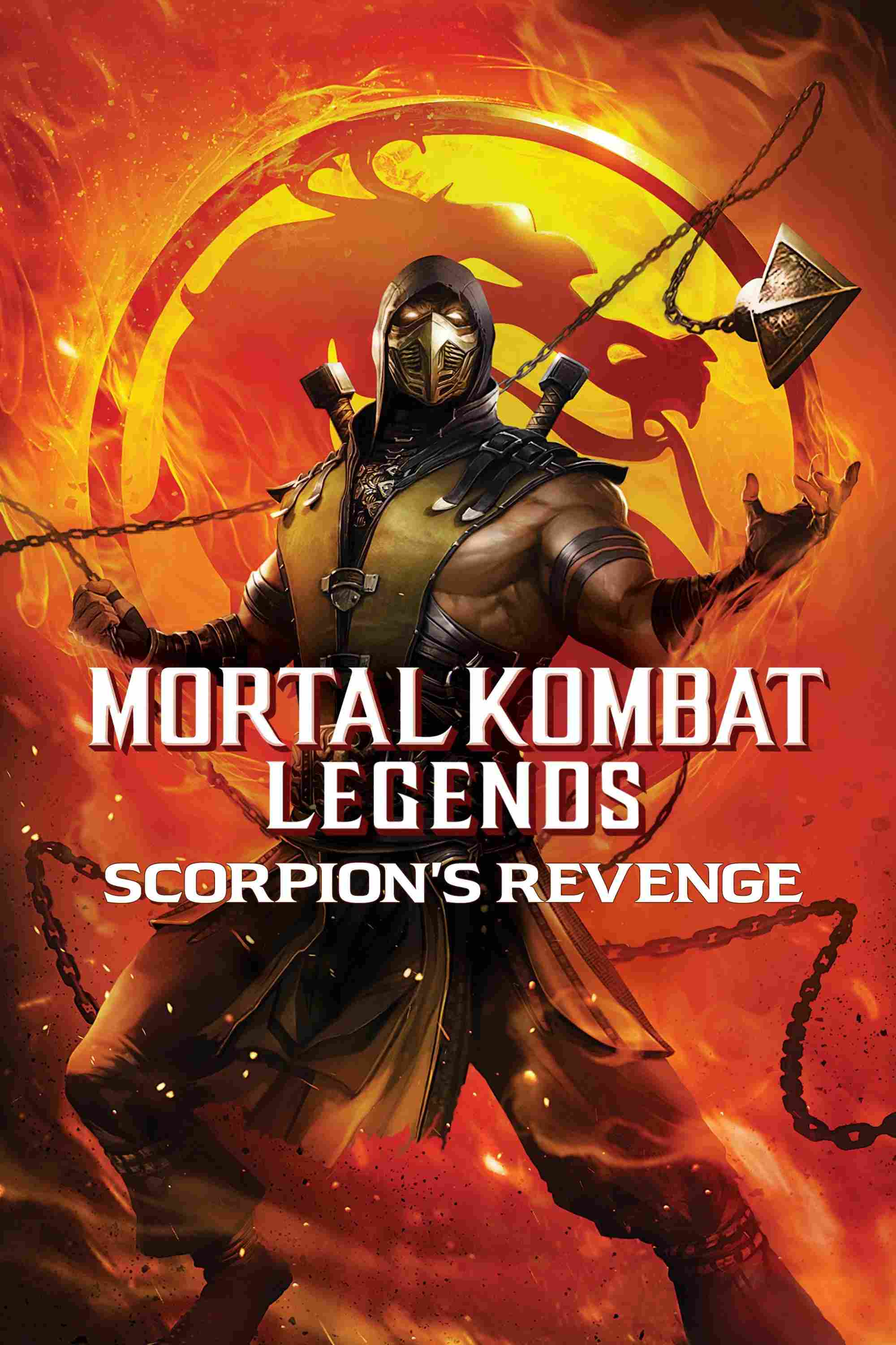 Poster chính thức của phim Phim Hoạt Hình, Phim Hành Động "Huyền Thoại Rồng Đen: Scorpion Báo Thù" (Mortal Kombat Legends: Scorpion's Revenge - 2020), với sự tham gia của diễn viên Patrick Seitz và Jordan Rodrigues.